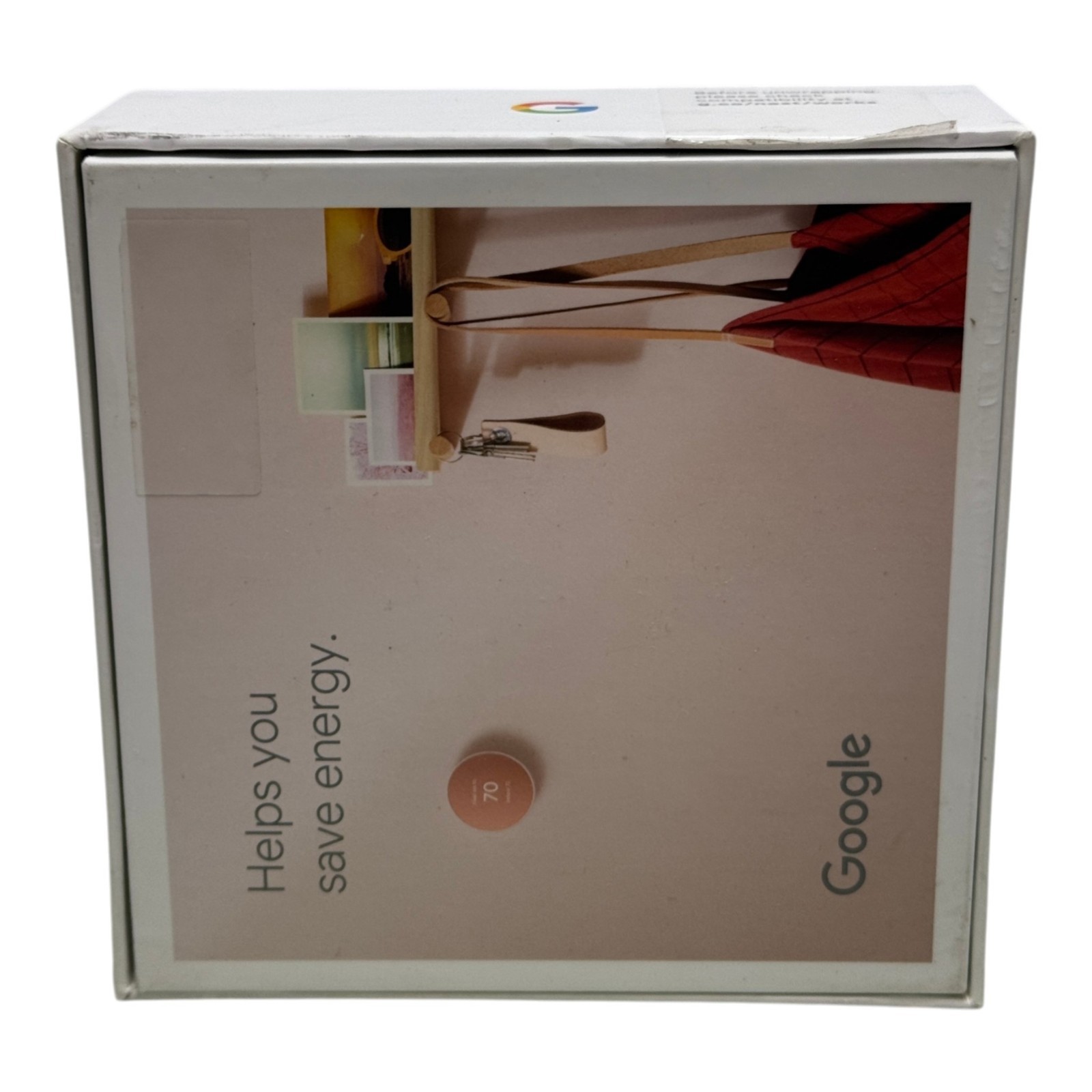 Google Nest Thermostat GA02082-US Smart WiFi Programmable Sand Open Box
