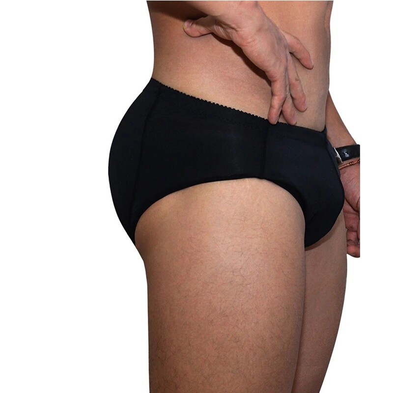 Men Padded Butt Lifter Hip Enhancer Body Shaper Shorts Fake Ass Underwear Briefs