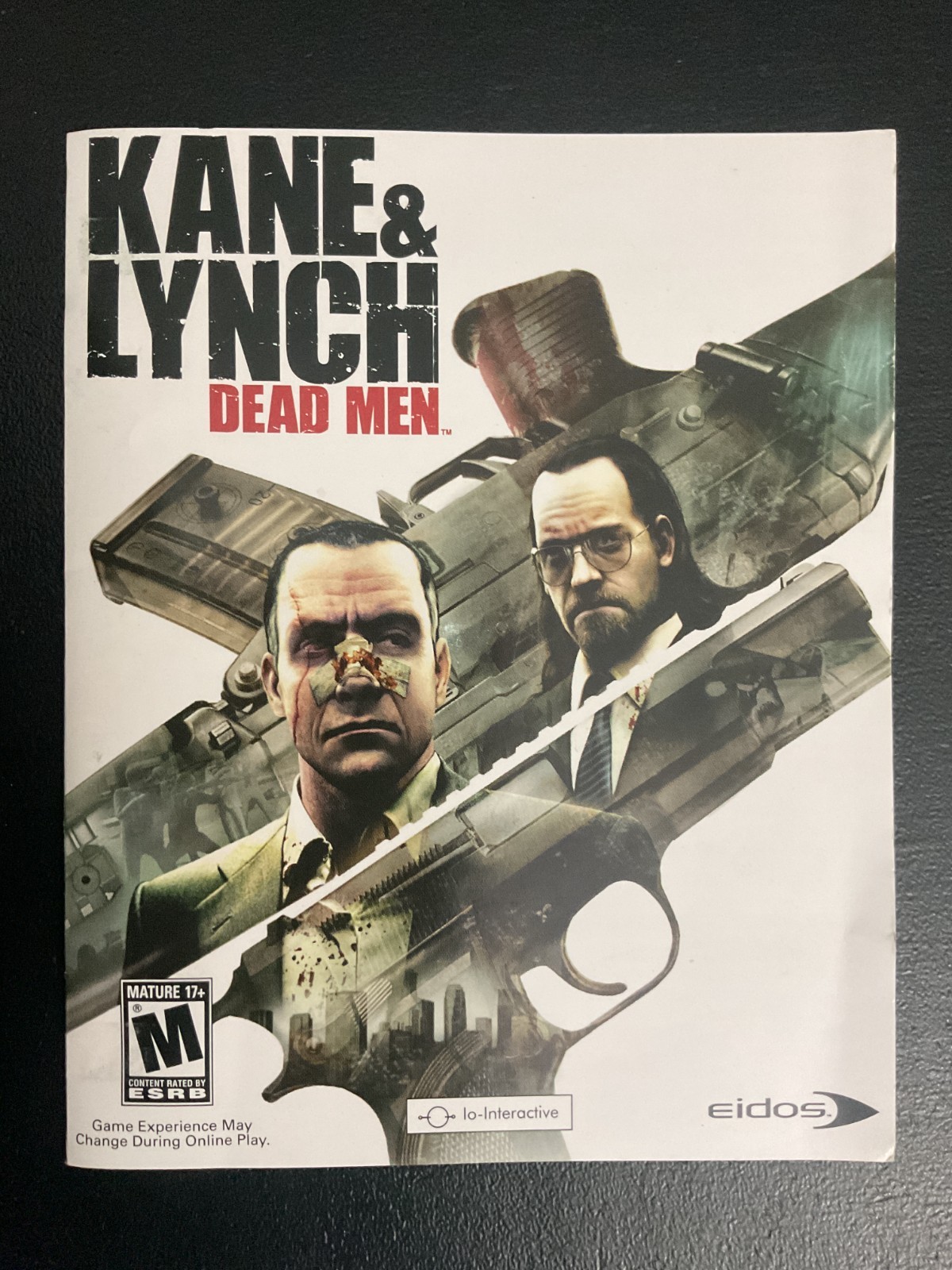Kane & Lynch Dead Men PS3 PlayStation 3 Instruction Manual Only