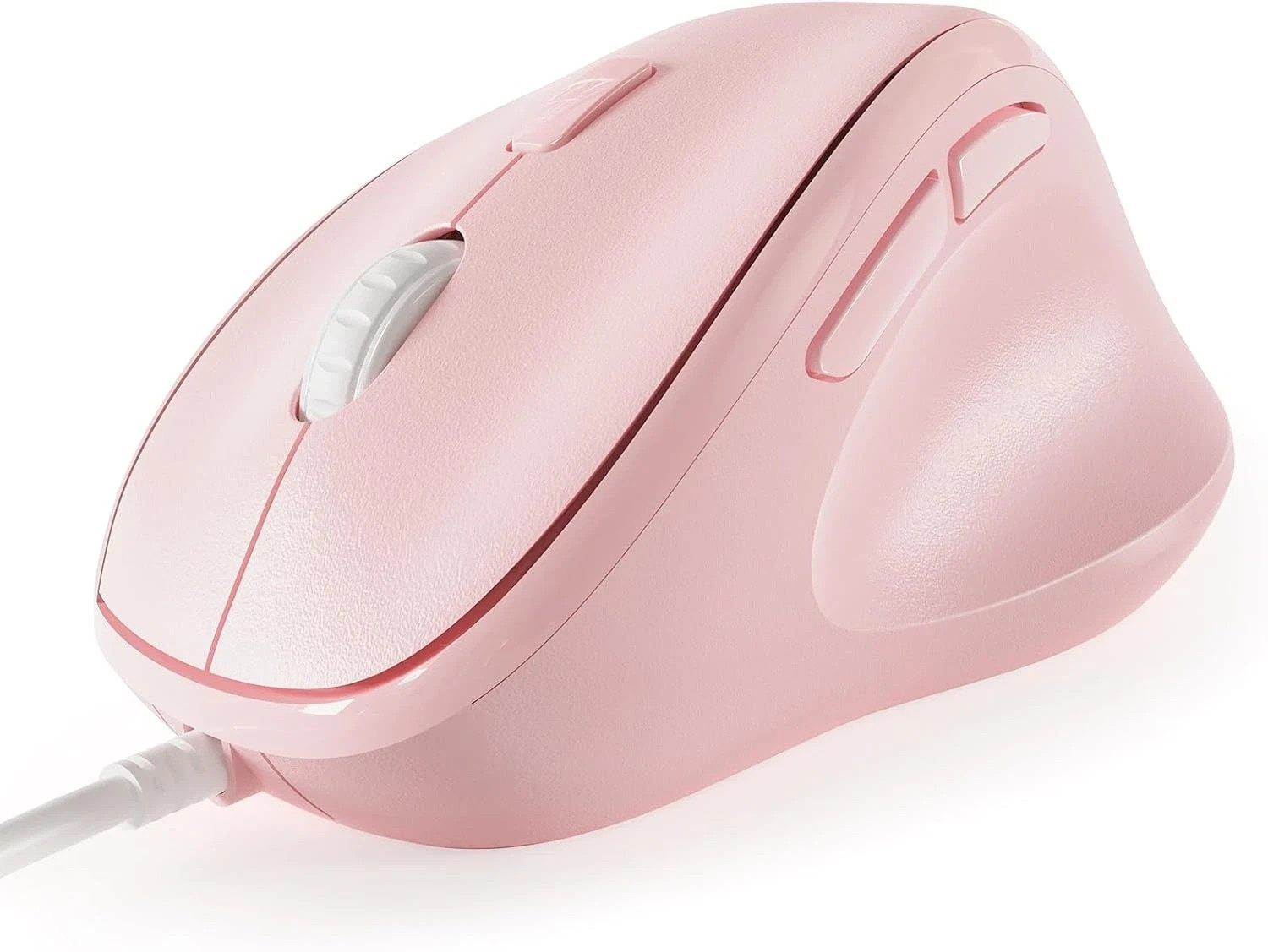 Micropack Ergonomic Mouse Wired for Laptop, PC Computer and Wired, Pink