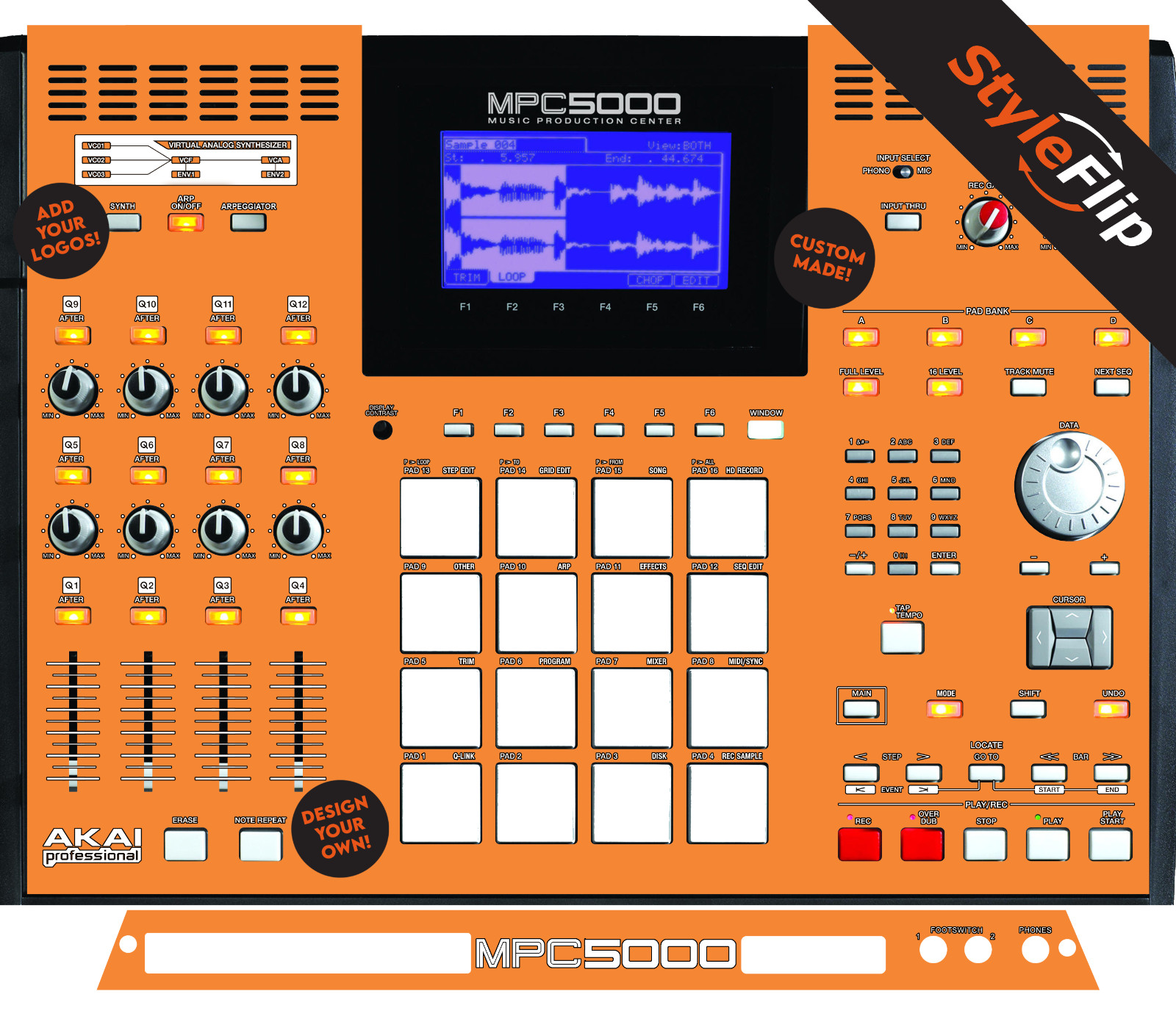 Akai MPC 5000 Skins | Custom Design | StyleFlip Skins