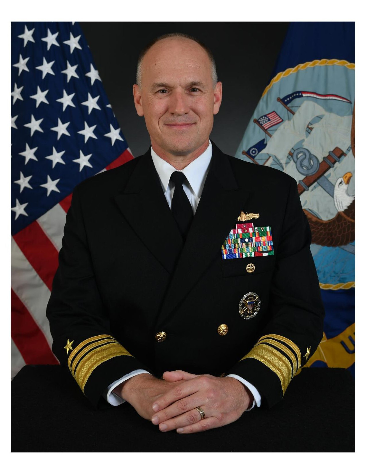 United States Navy Admiral Edmund Eugene H. Black III 8x10 Photo On 8.5" x 11"