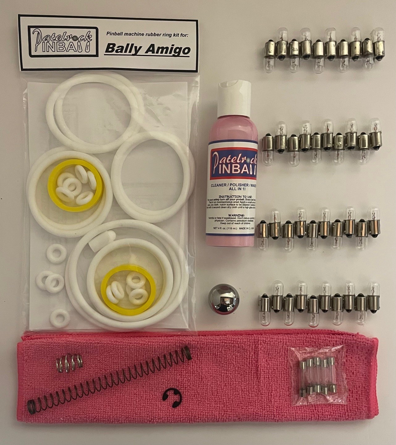 1974 Bally Amigo Pinball Machine Maintenance Tune Up Kit