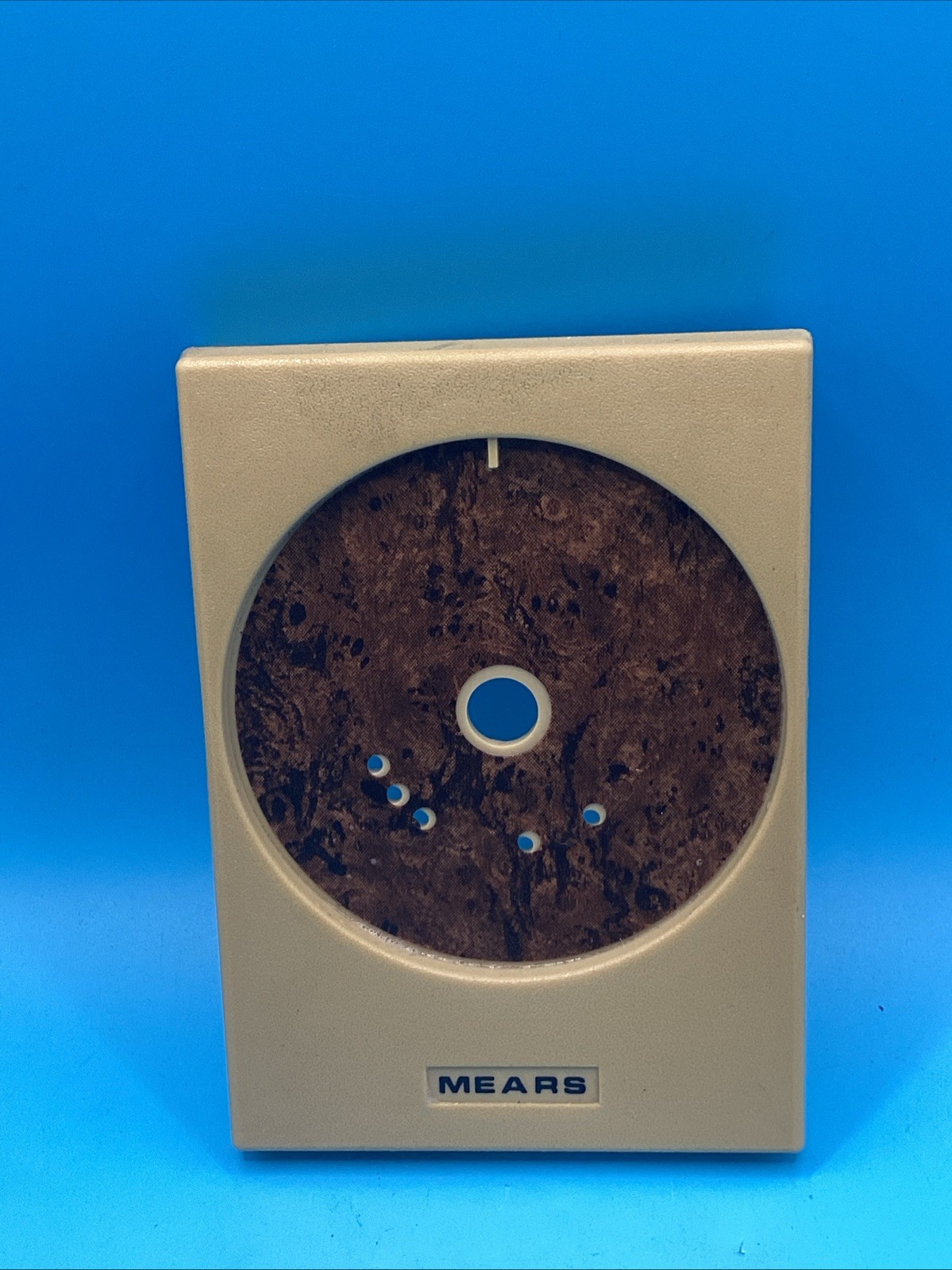 Vintage Mears Wall Thermostat Plate Only Used