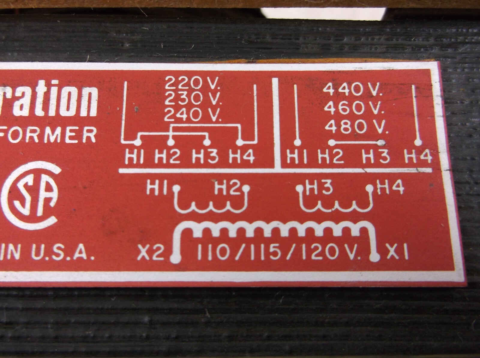 ACME, TA-81213, MACHINE TOOL CONTROL TRANSFORMER, F0320