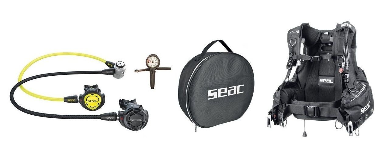 Seac Sub IT300 Regulator Set with Type BCD Size XS-XL