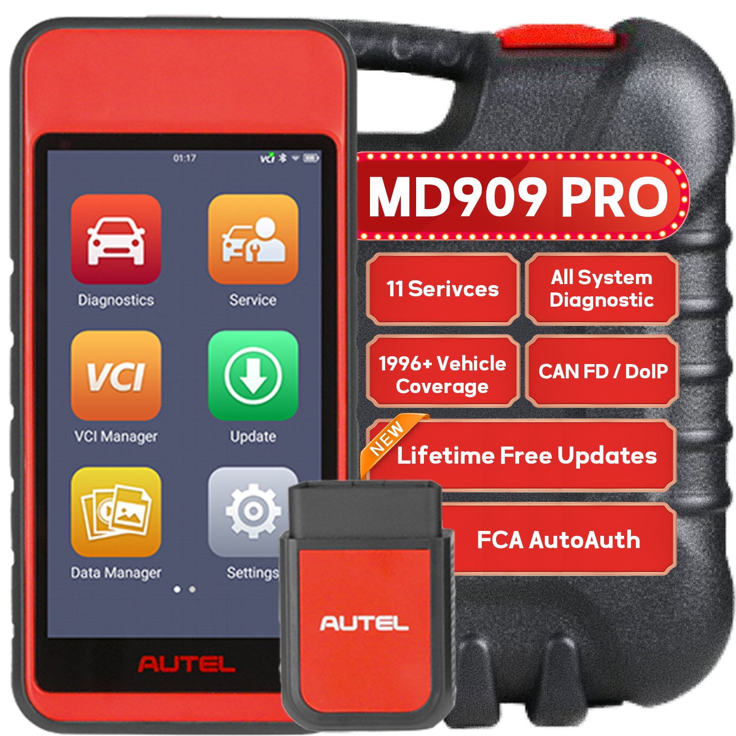Autel MaxiDIAG MD909PRO ALL-Systems Diagnostic Service Tool Lifetime Free Update