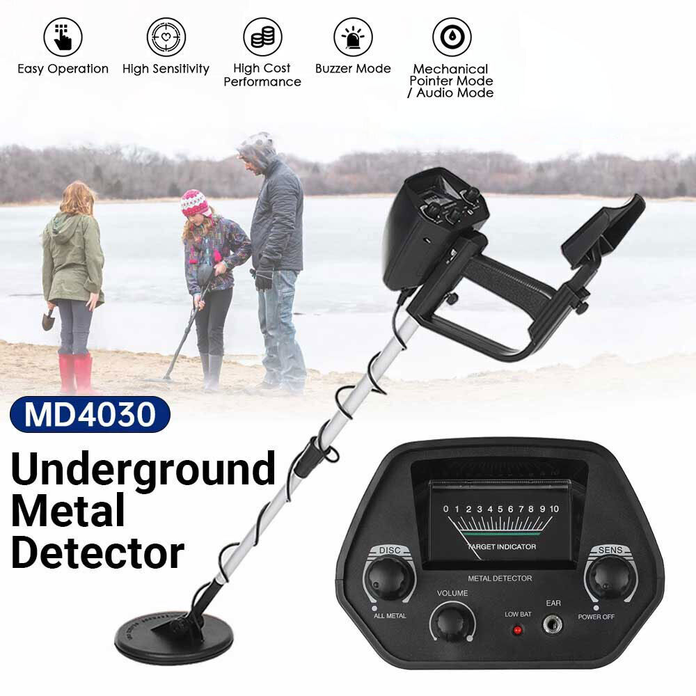 Underground Metal Detector Gold Digger Hunter Deep Sensitive Waterproof Coil