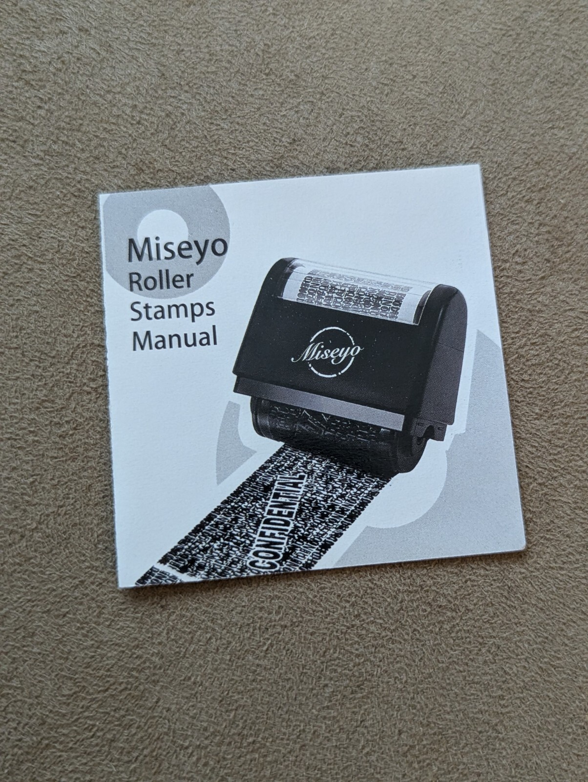 Miseyo I. D. Protection roller stamp with 3 refills and instructions