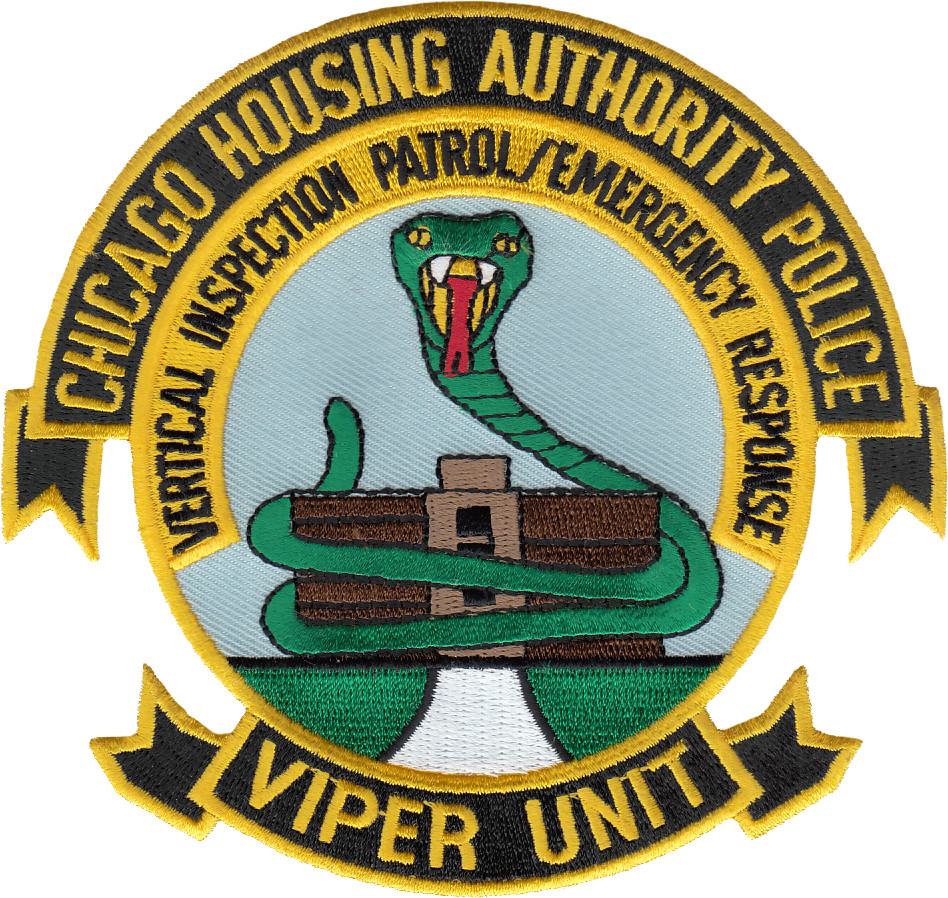CHICAGO HOUSING AUTHORITY POLICE SHOULDER PATCH: Viper Unit