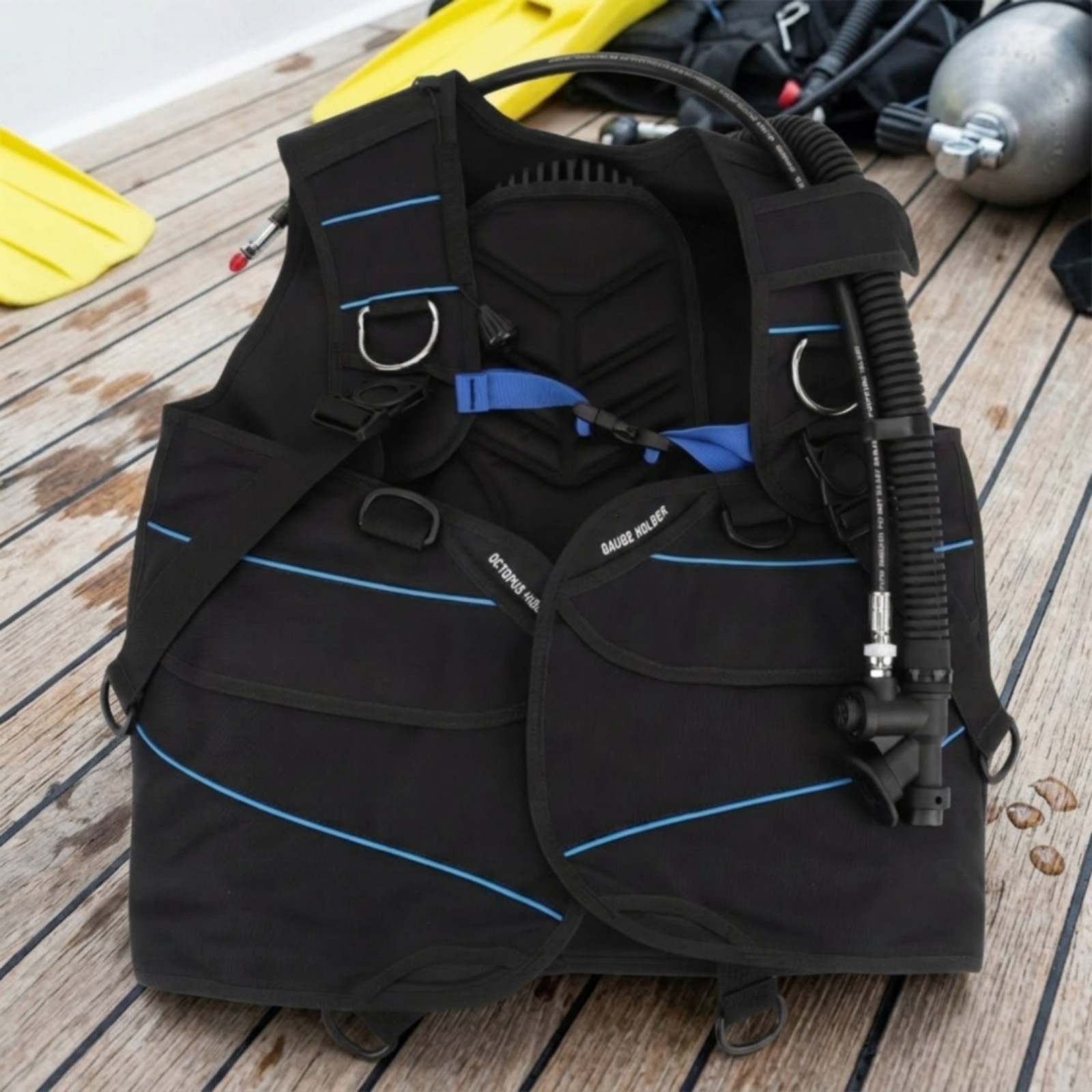 Jacket-Style BCD Adjustable Scuba BCD Padded for Recreational Divers