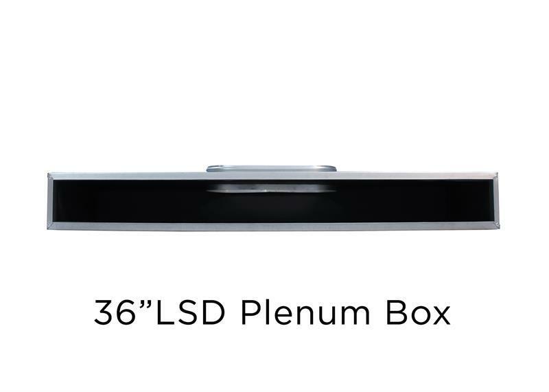 36" Plenum Box for [36" Linear Slot Diffuser - (2 Slot) Double Slot] Premium Ins