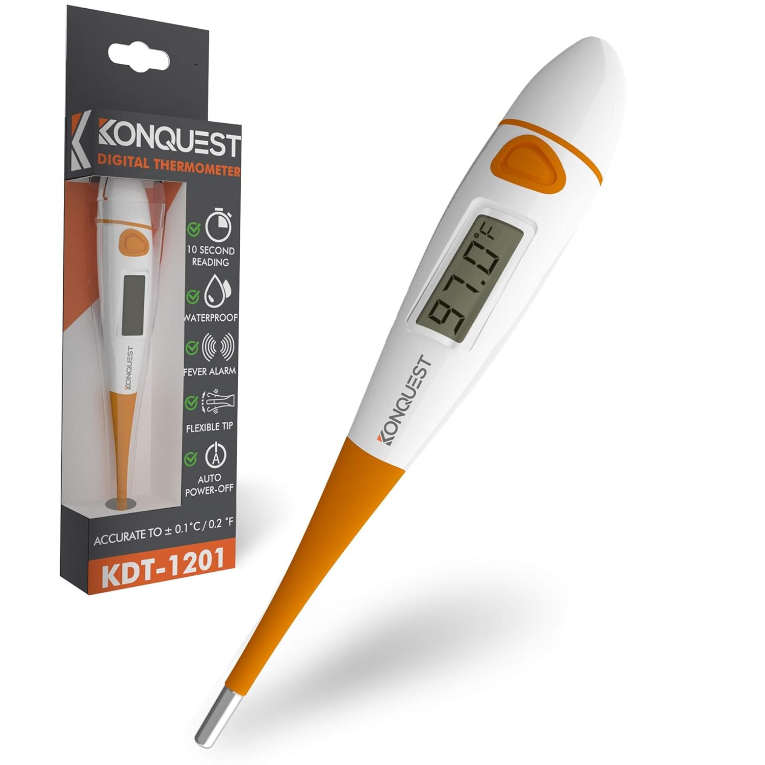 KDT-1201 Best Digital Medical Thermometer, Highly Accurate and Fast, Easy to Use