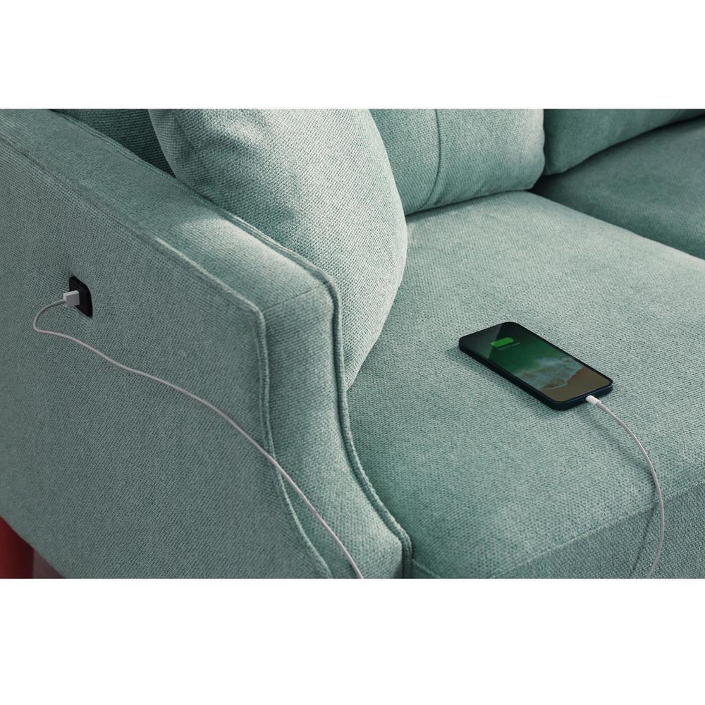 Easy Assembly sofa 3 seater With Waterproof Fabric USB Charge port Furniture