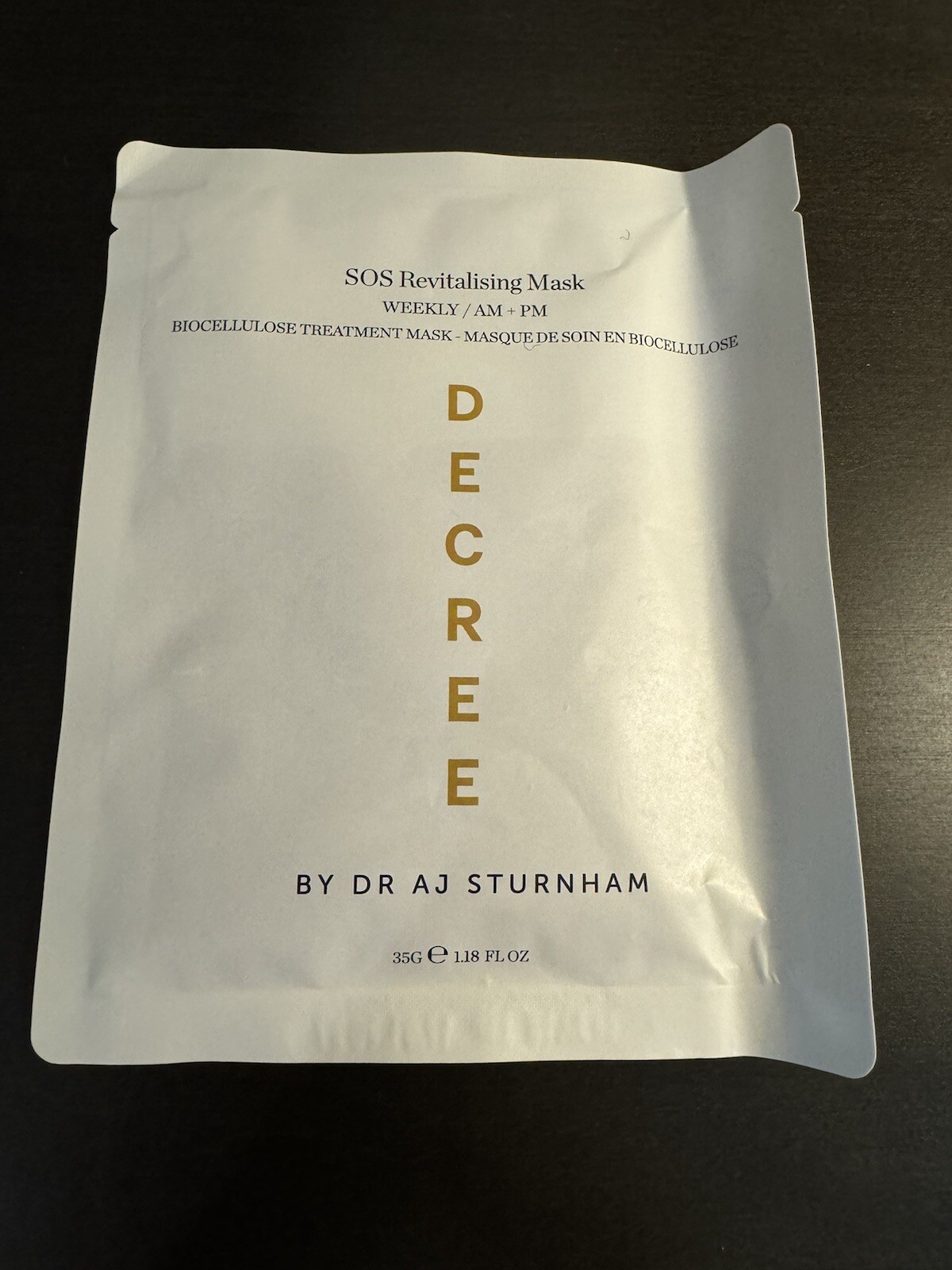 Decree SOS Revitalising Mask Full Size 35 g 1.18 oz NEW