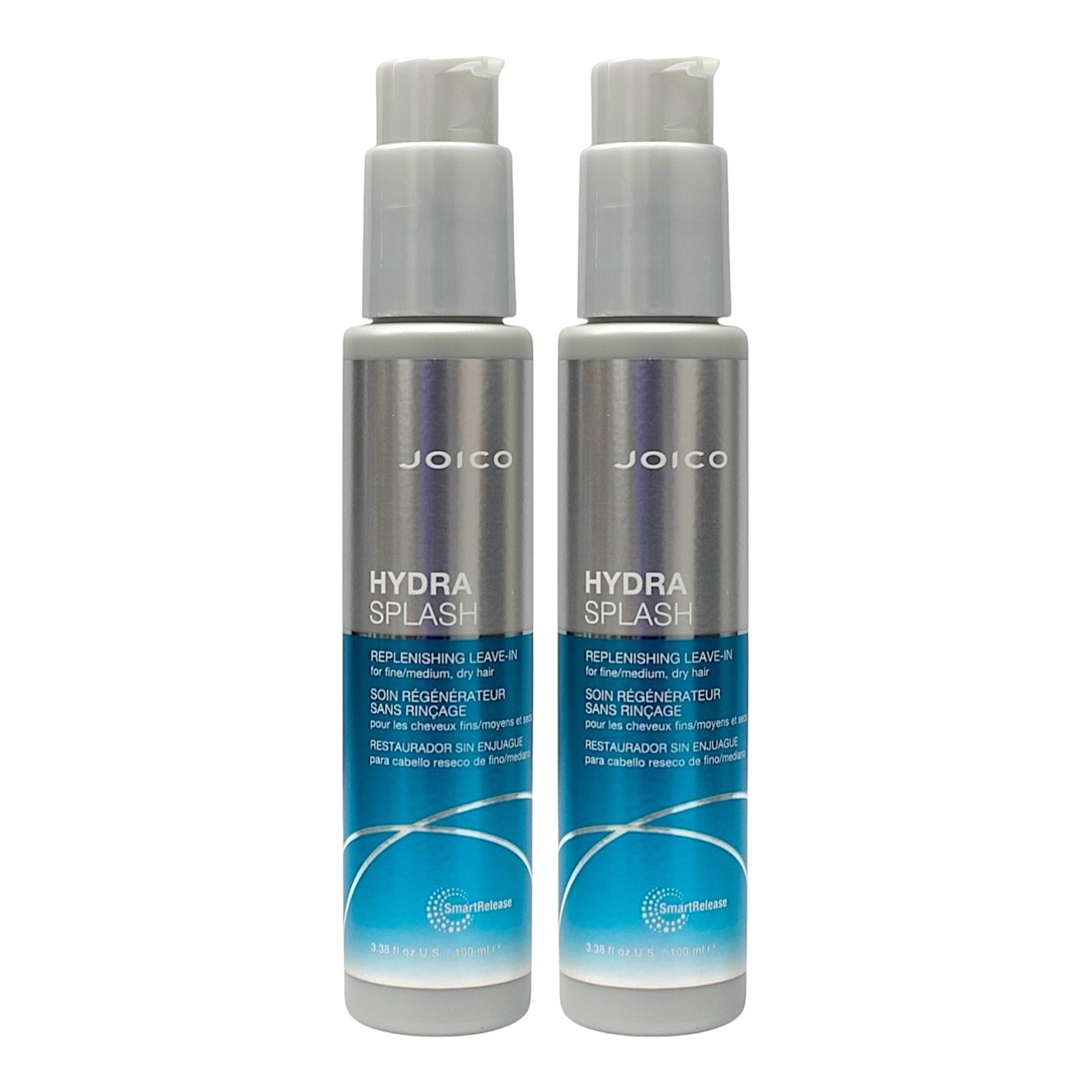 Joico HydraSplash Replenishing Leave-In For Fine Hair 3.38 Oz (Pack of 2)