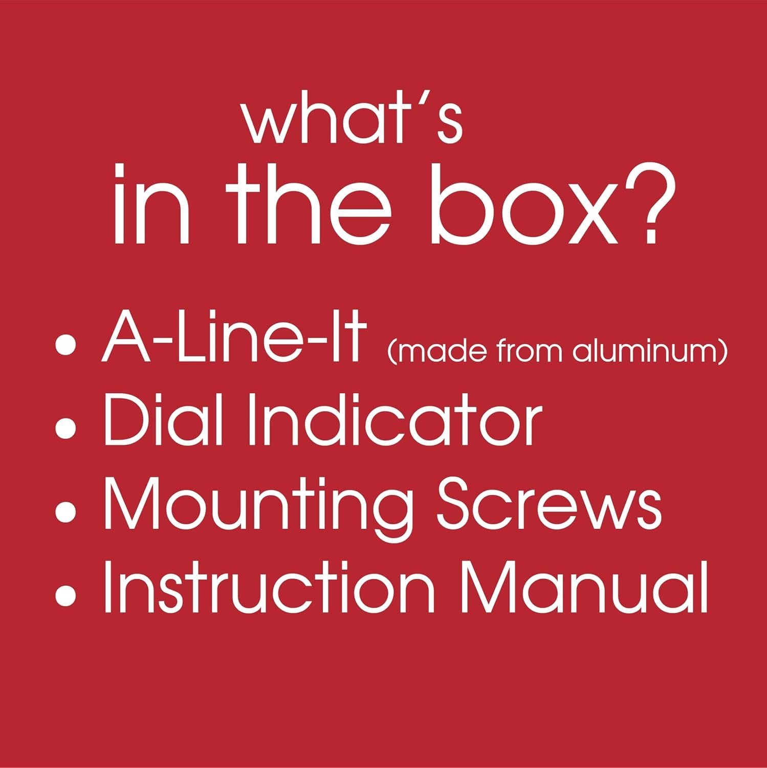 A Line It Basic, Table Saw Alignment Calibration Tool