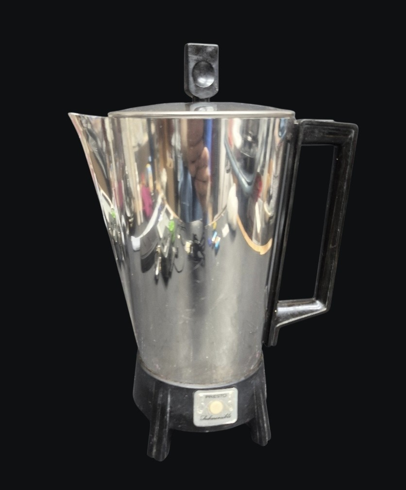 VTG Presto PK16A Chrome 9 Cup Submersible Electric Percolator Coffee Pot Tested