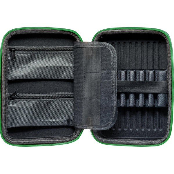 GREEN DATADART PRO PAC MAX HARD SHELL DART CASE WILL HOLD 2 SETS DARTS