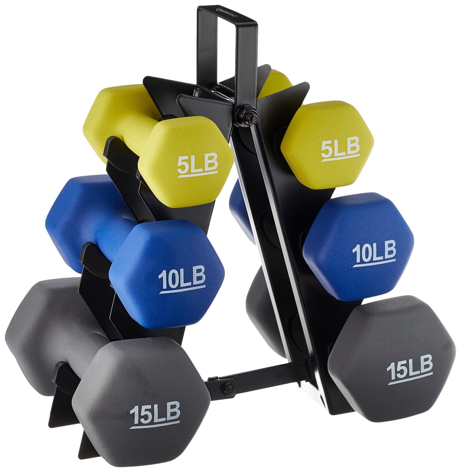Basics Neoprene Dumbbell Hand Weights for Exercise and Muscle Toning