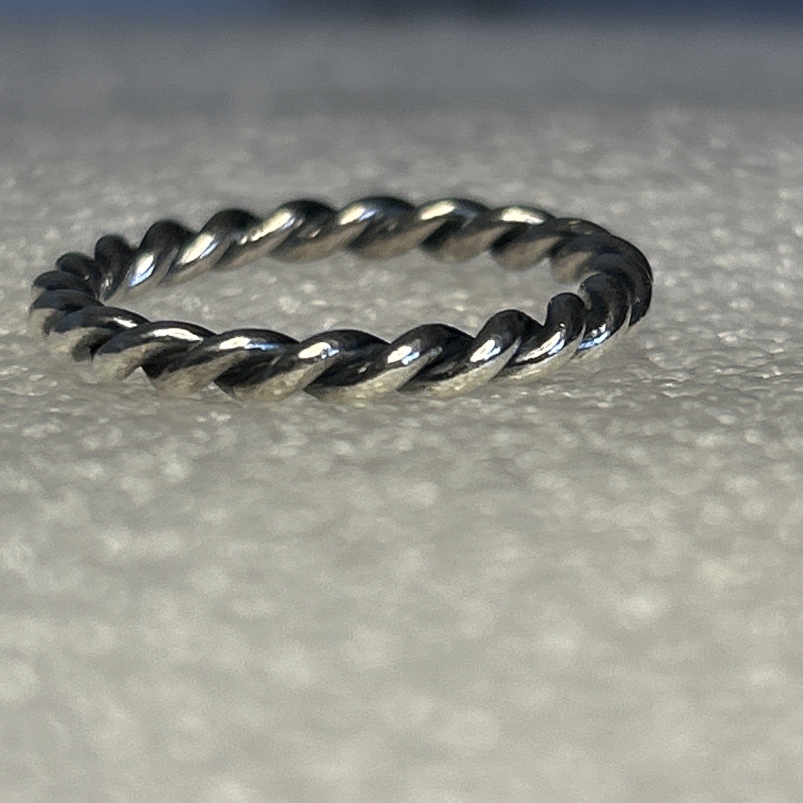 Authentic Pandora 🌟 Twisted Rope Band Ring 🌟 S925 ALE 🌟 Size 58 🌟 190602
