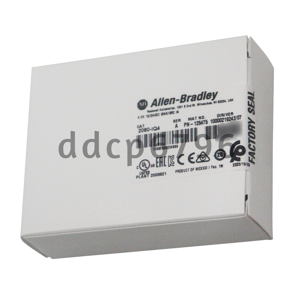 New Factory Allen Bradley 2080-IQ4 Micro800 4 Point IEC Digital Input module