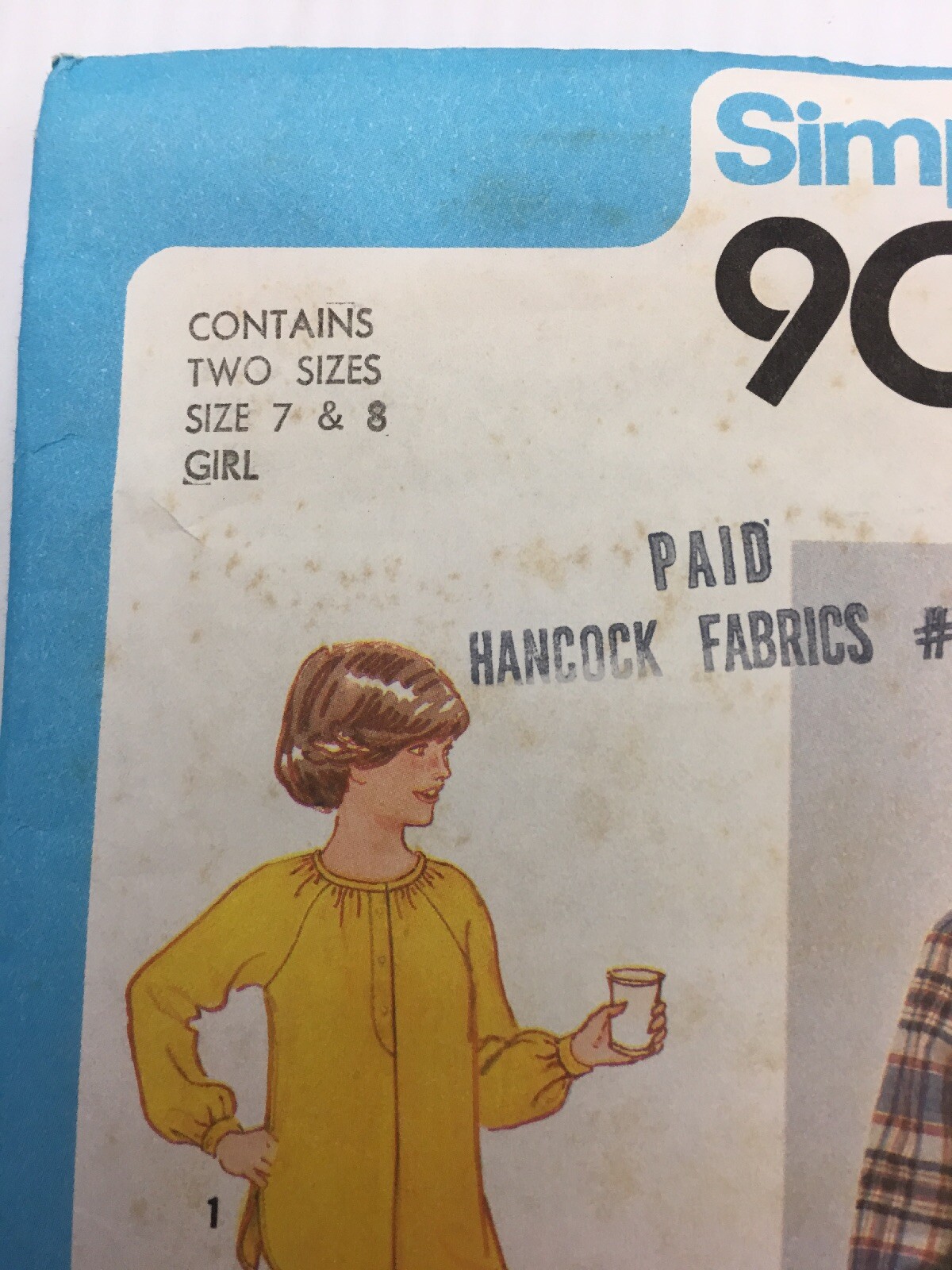 Simplicity Sewing Pattern 9087 Girls Size 7 8 Pullover Tunic and Tie Belt Top