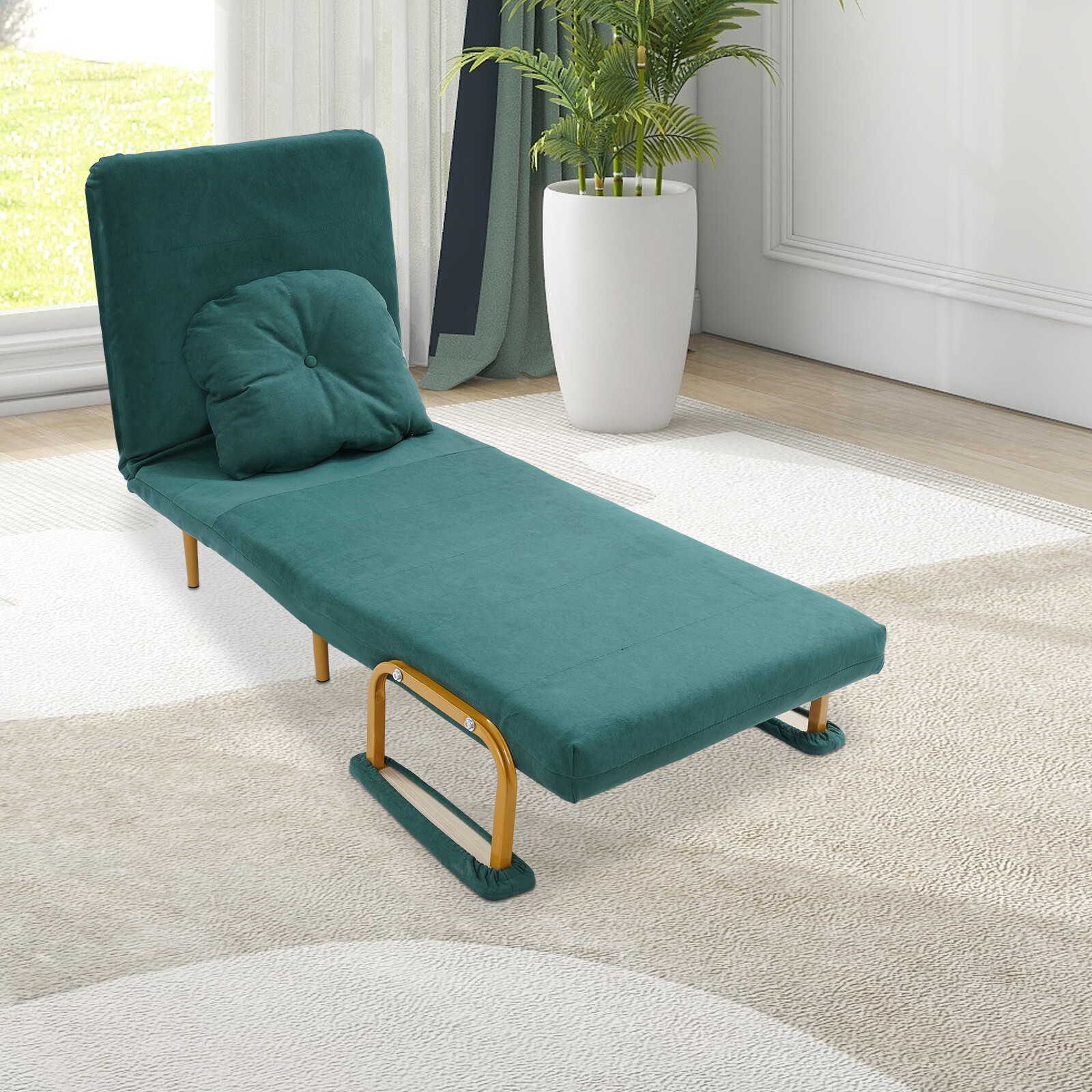 68*190cm Convertible Sofa Bed Sofa Chair Bed Folding Sofa Bed Load-bearing 130kg