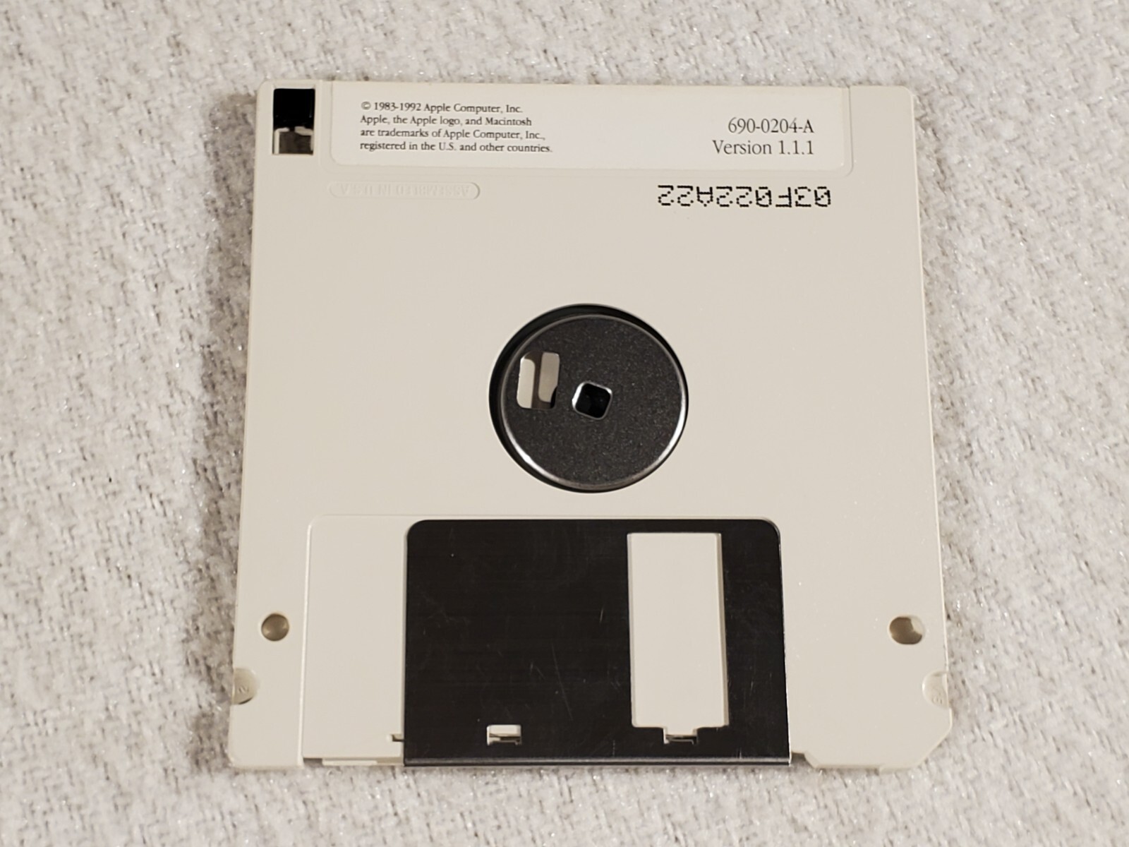 Macintosh System 7 Tune-Up v 1.1.1 1992 Apple Computer Software 3.5" Floppy Disk