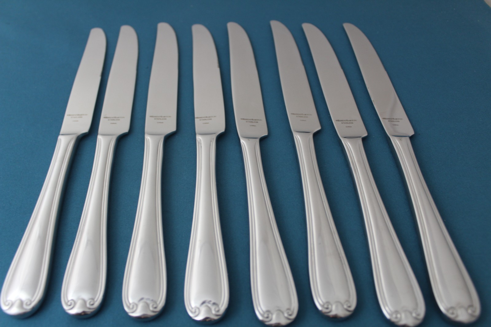 Reed & Barton COLBY Dinner Knives Hollow (Set of 8) China LIGHT USE 9 5/8"