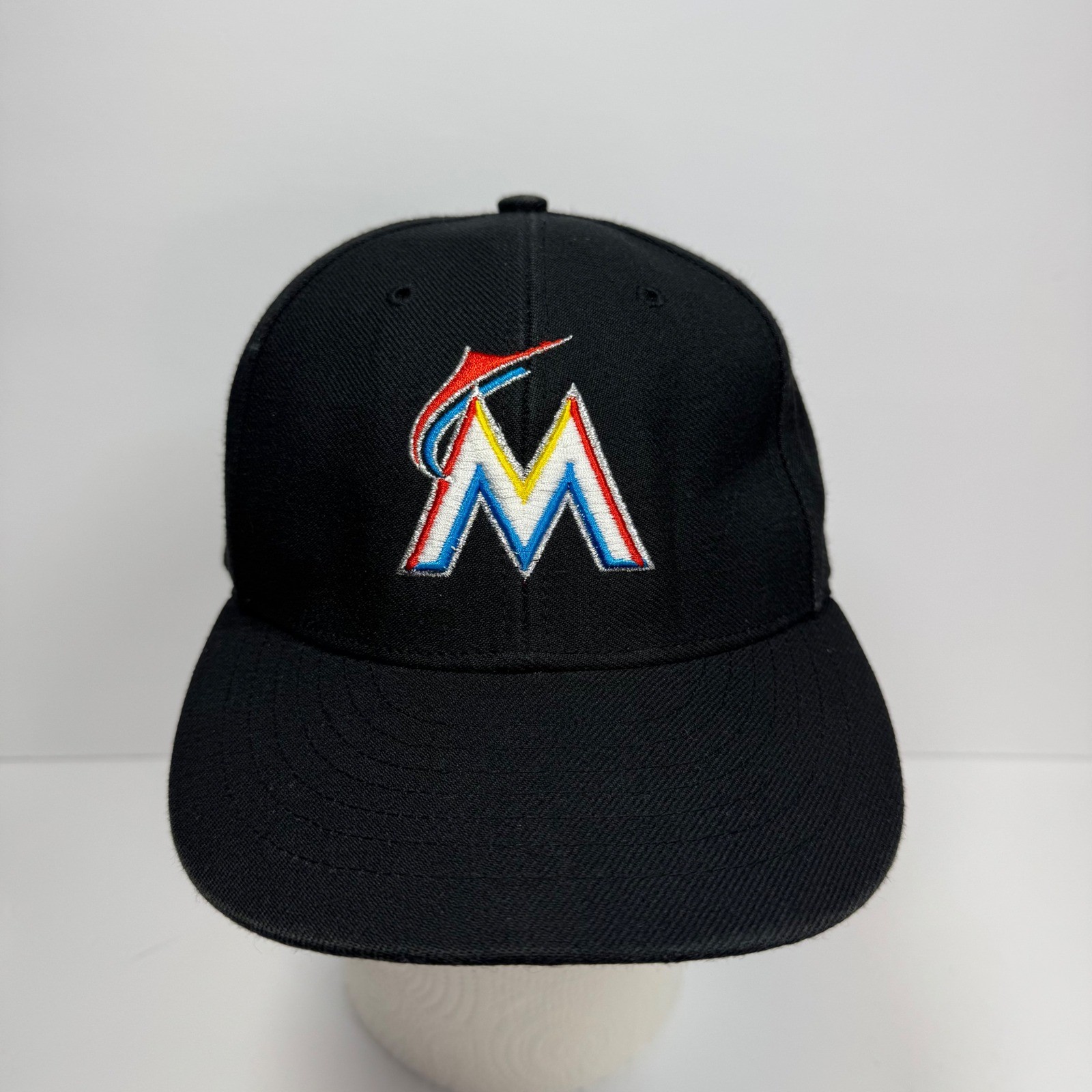Miami Marlins Baseball Cap MLB Adjustable Strap Hat 47 Twins Tag Black OSFA