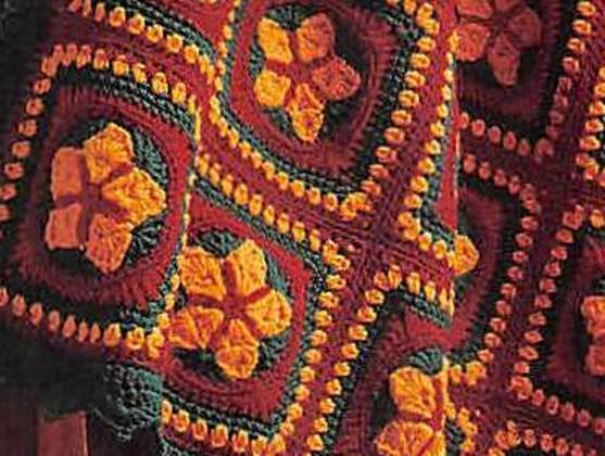 Granny Square Star Afghan in Crochet