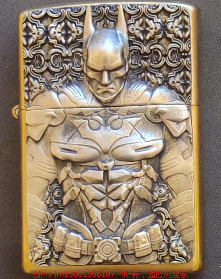 1 piece Brass Batman relief sculpture DIY sticker suitable