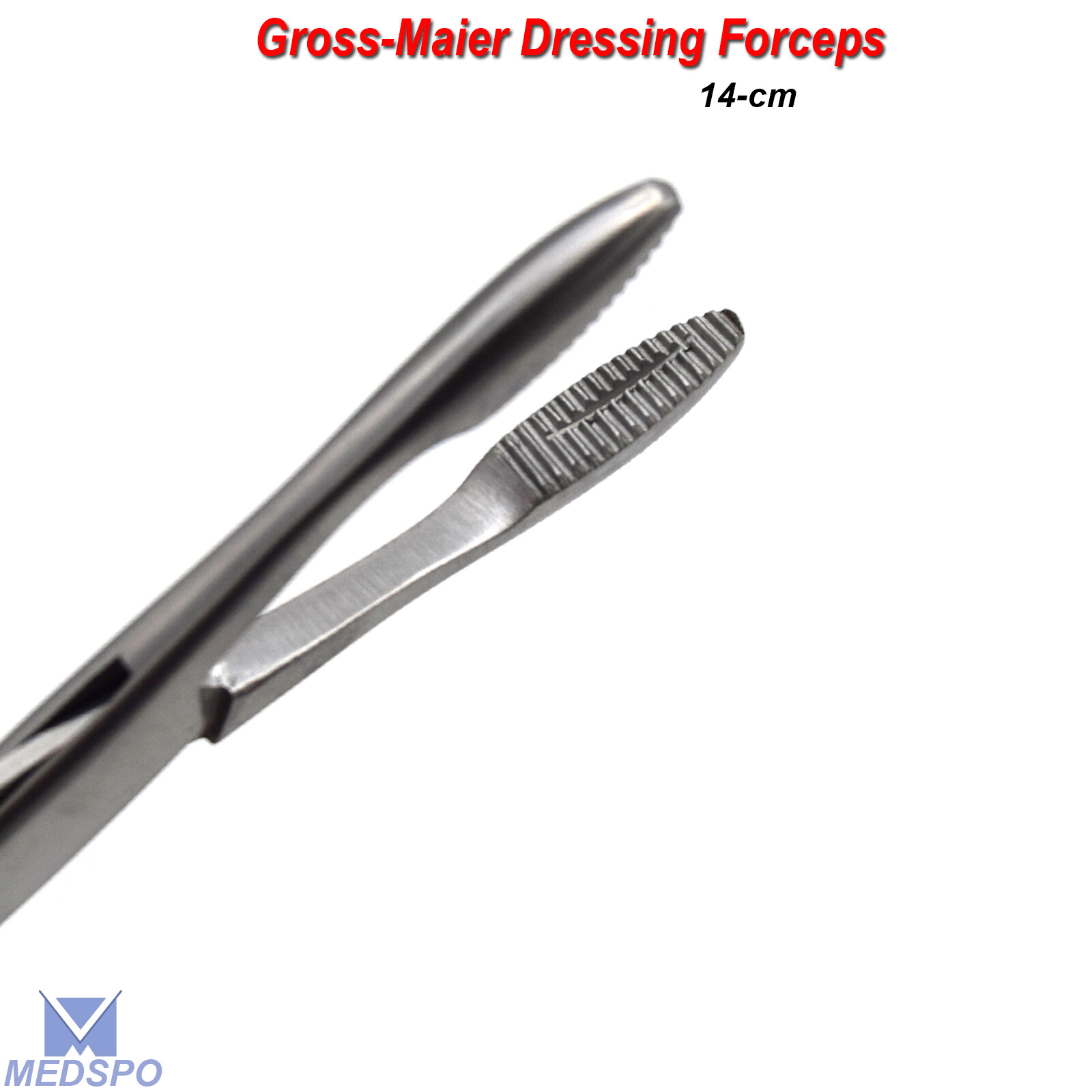 Surgical Maier Gross Dressing Forceps Atraumatic Serrated Jaws Instruments CE