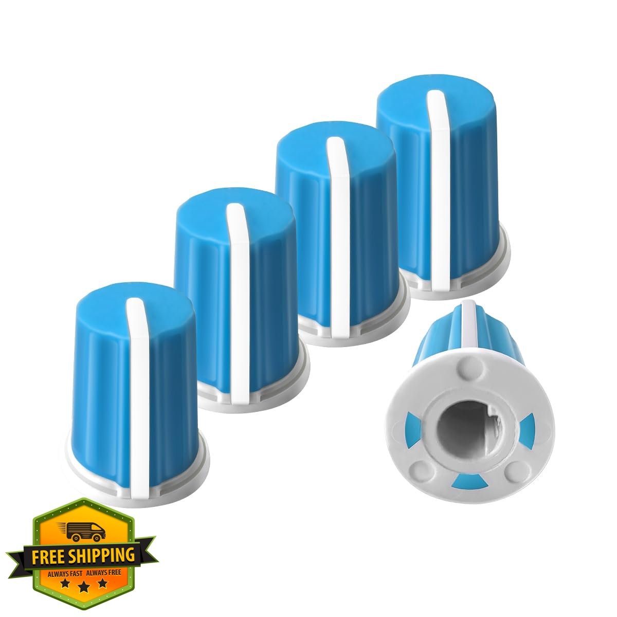 XBERSTAR 5pcs Replacement Knob EQ Fader Cap for Pioneer Numark Rane AKAI DJ C...
