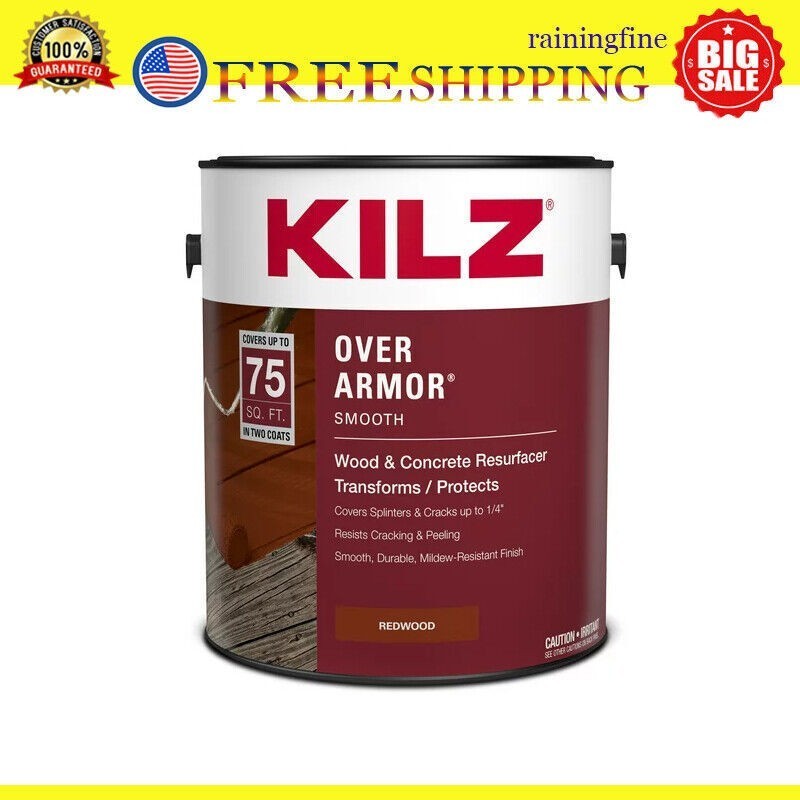 Wood & Concrete Paint Coating Waterproof Slip & Mildew Resistant Smooth Entryway