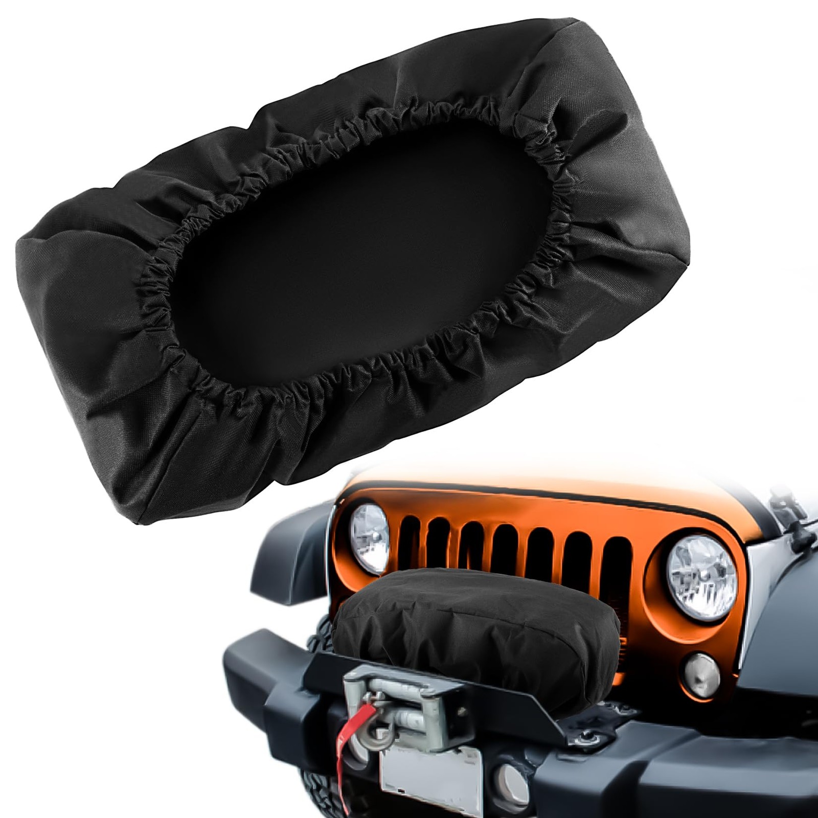 Winch Cover - Heavy Duty Winch Cover Waterproof Dust-Proof Trailer Winch Cover