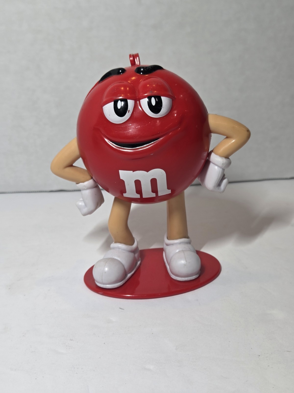 Red M&M Candy Dispenser Figure 6” Mars Candy Character Plastic