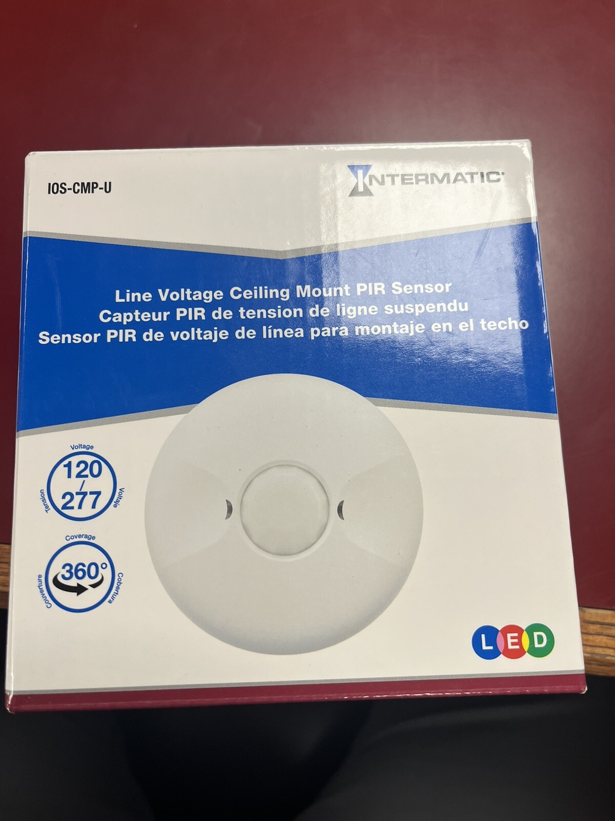 Lot of (4) IOS-CMP-UA  Ceiling Mount Line Voltage Sensor 360-Degree White
