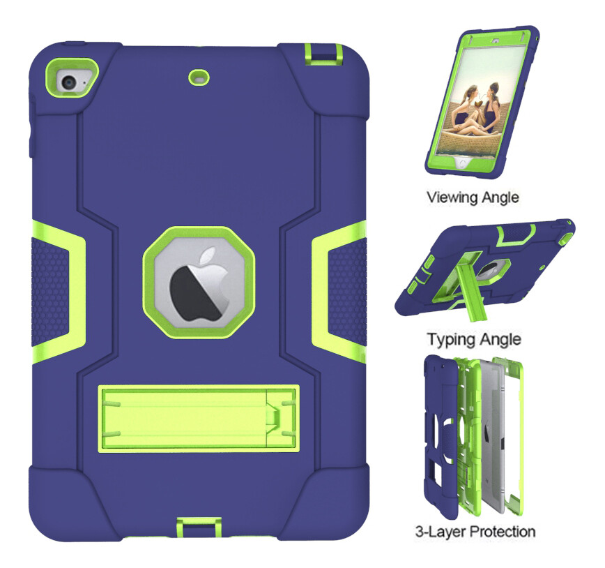 For iPad Mini 1 2 3 4 5 7.9"Gen Kids Hard Heavy Duty Shockproof Case Stand Cover