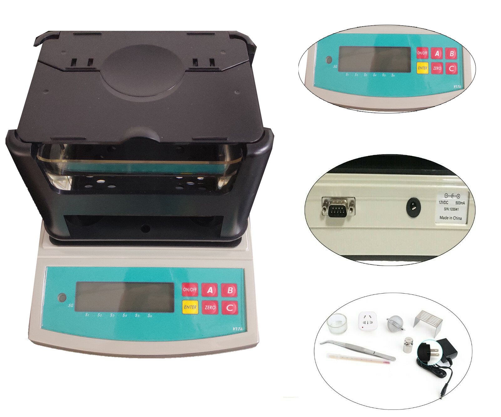 Plastic Density Meter Tester Densitometer Equipment 0.001 g/cm3 Resolution