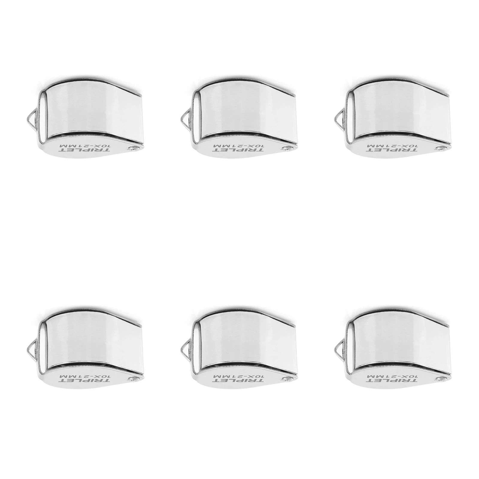 6pcs 10x 21mm Handheld jewelry appraisal magnifier foldable Jewelry Eye Loupe