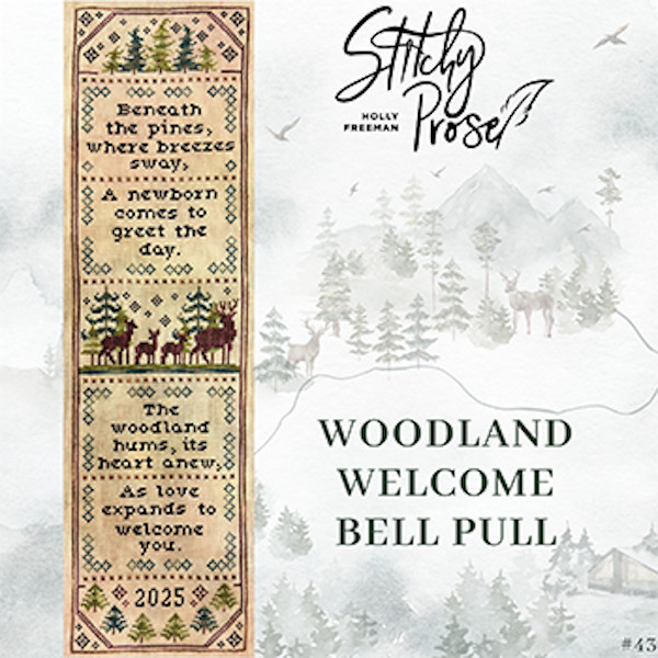 Woodland Welcome Bell Pull~Stitchy Prose