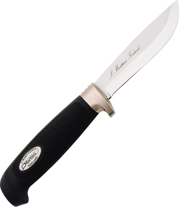 Marttiini Skinner 0184014 4.12" 420 Black Rubber Fixed Blade Knife