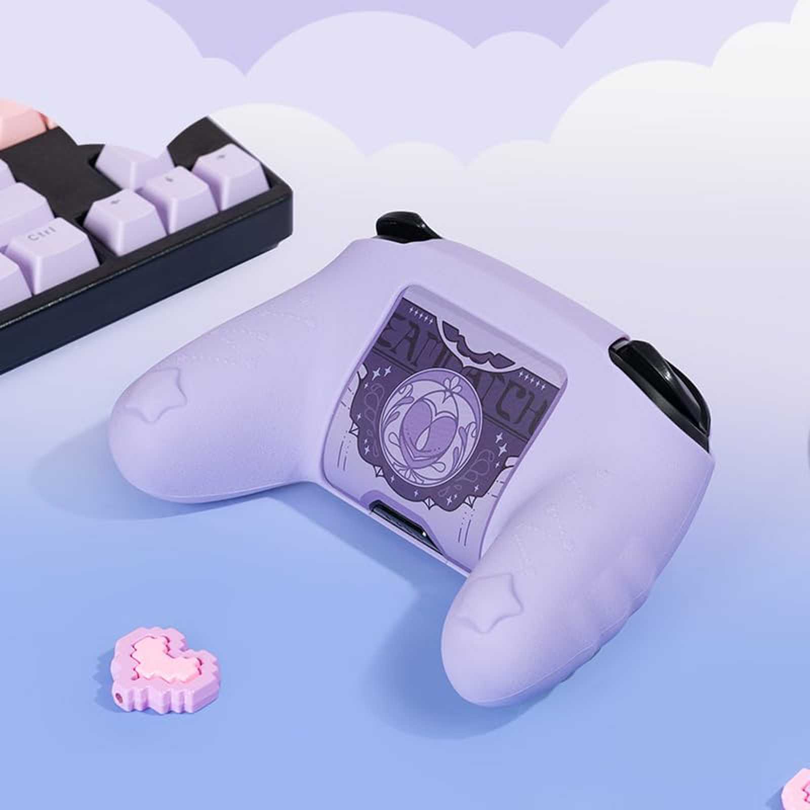 GeekShare Case Cover & Thumb Grips for PS5/SwitchPRO Controller Skin Star Wing