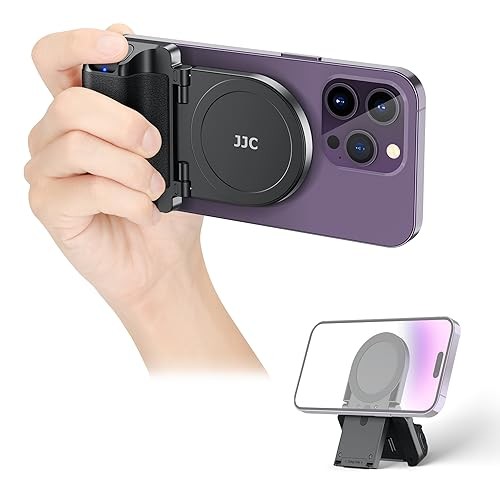 Magnetic Phone Camera Grip Handle with Wireless Shutter Remote, Magsafe Black