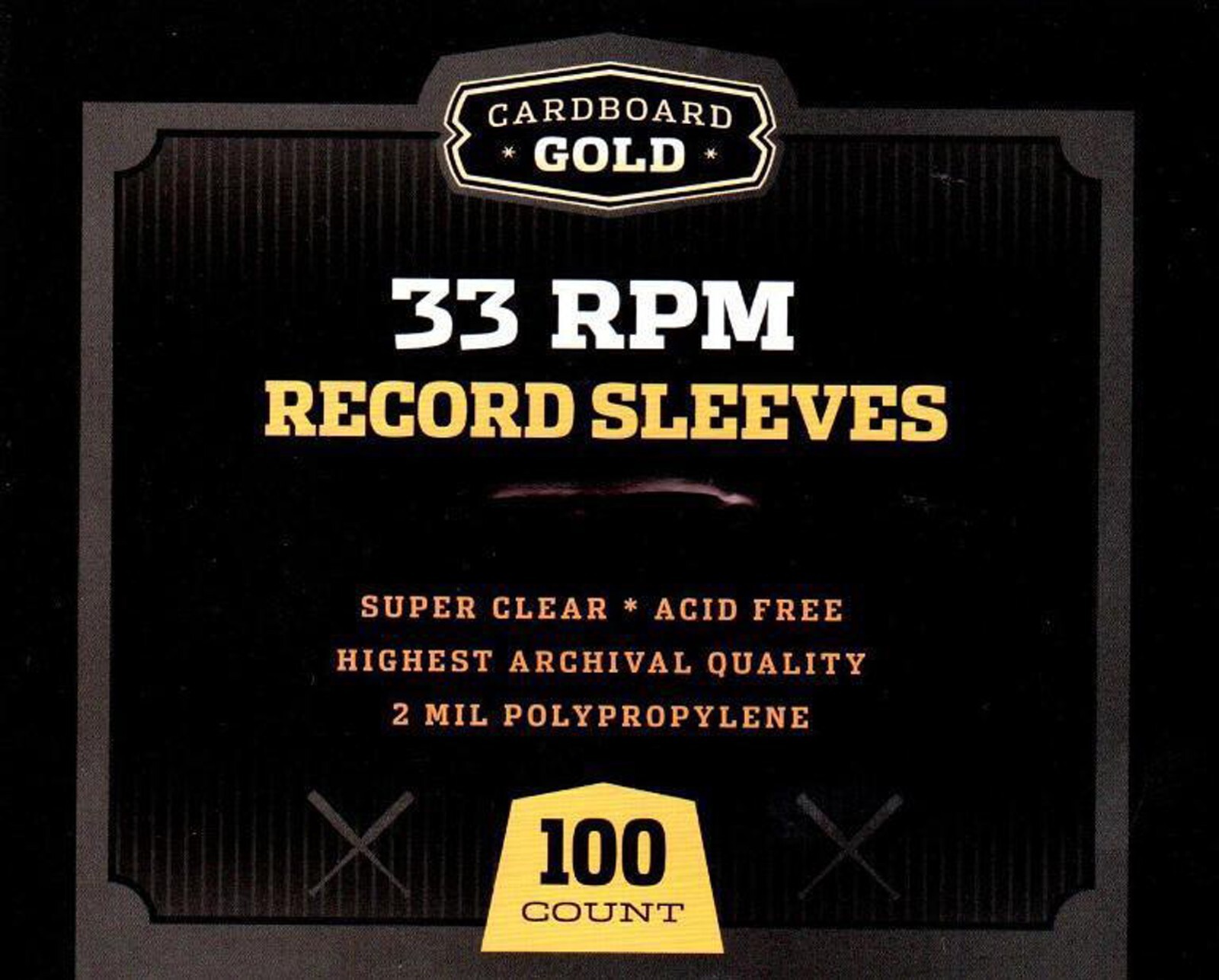 CBG 33 RPM Record Album Poly Sleeves 12.75 x 13 - 100 COUNT