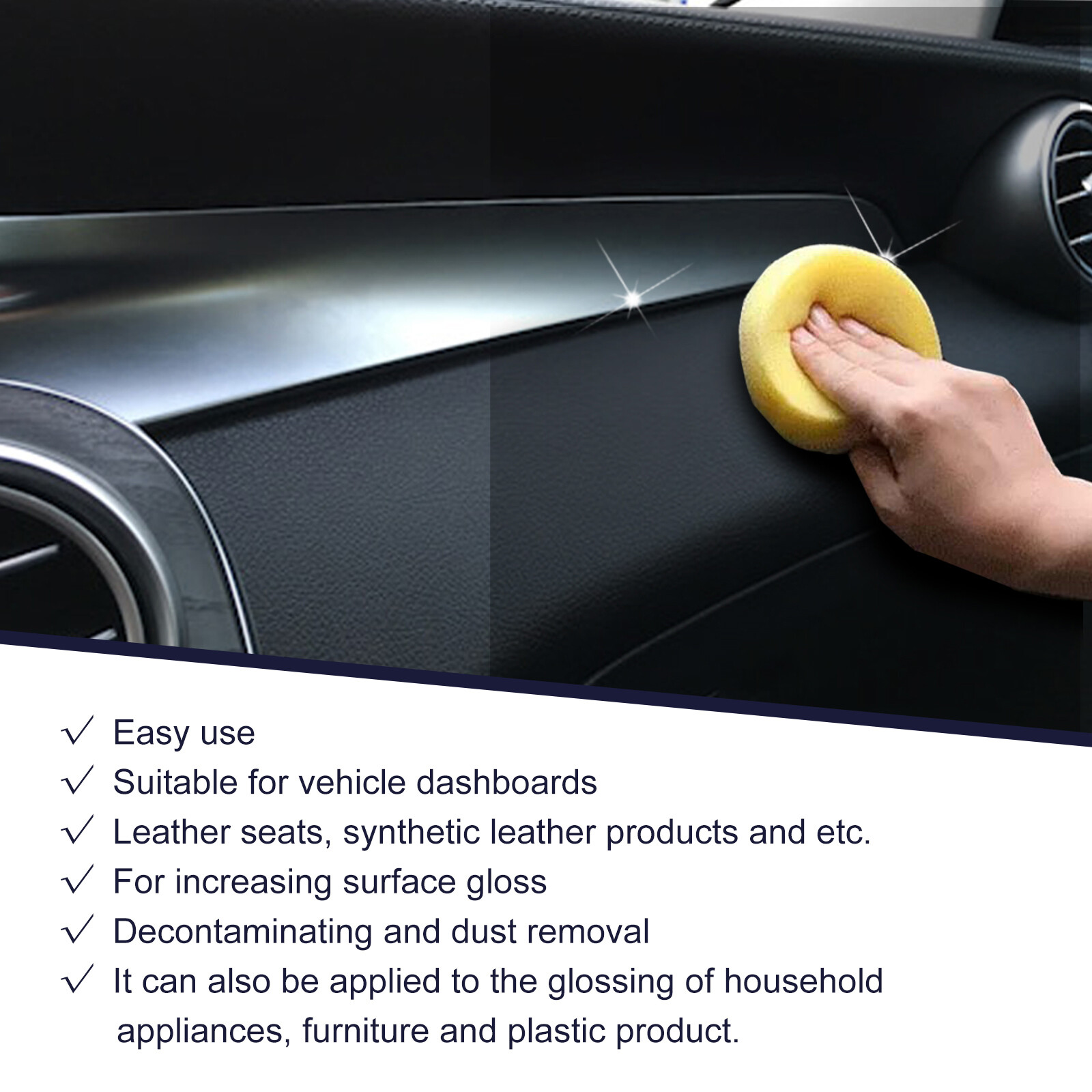 Upholstery Repair Spray For Dashboard and Leather - Dust Care and Refurbish