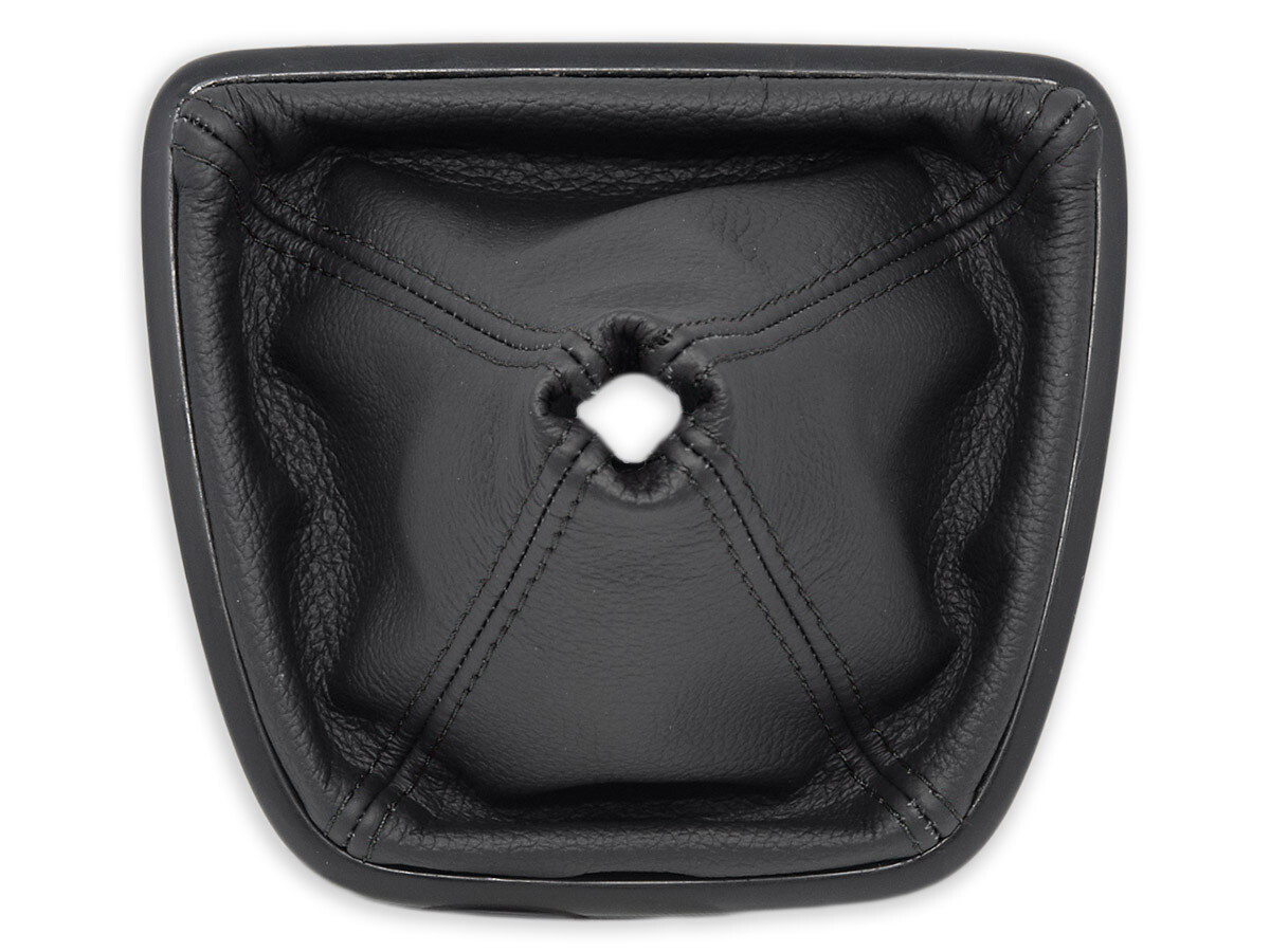 FOR FORD TRANSIT CONNECT 13-20 GEAR SHIFT BOOT GAITER LEATHER STITCHING BLACK
