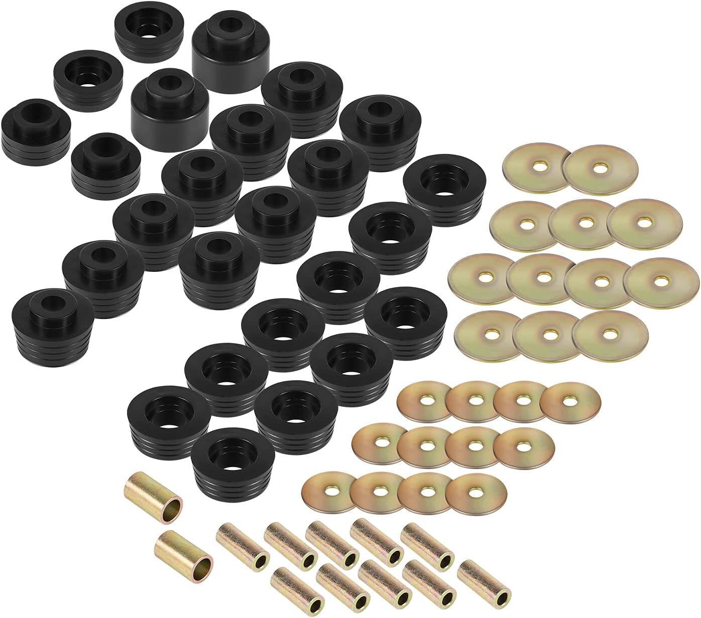 For Chevy El Camino Body Mount Bushing Kit 7-132 Black (62 PCS) 1978-1987